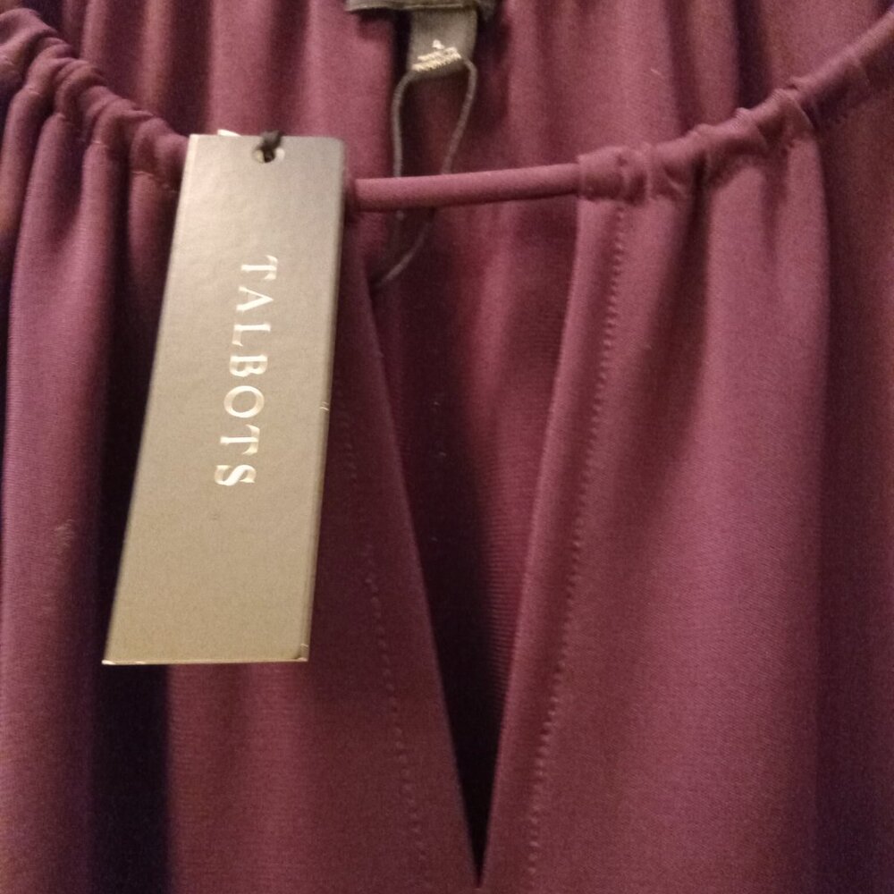 Talbot's Cranberry Dress L 3/4 Sleeve - Picture 2 of 7